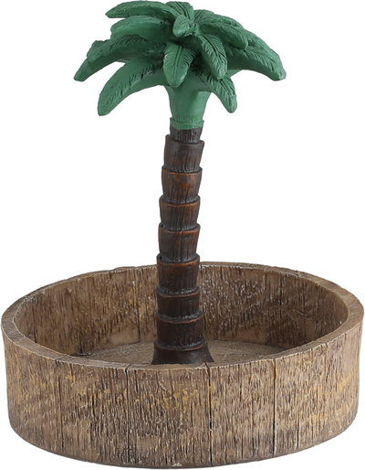 صحن تقديم بلاستيك مقوى السيف غاليري، 13x13x15 سم، دائري، شكل نخلة - متعدد الألوان product image 1