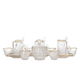 طقم بيالات شاي وقهوة زجاج السيف غاليري، 26 قطعة - شفاف product image 1