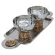 Al Saif Gallery Steel Yogurt Set, 9.5 x 16 x 47.5 cm, with base and tofu, 3 pieces - silver product image 1