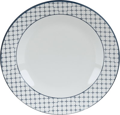 طقم تقديم سفرة بورسلان السيف غاليري، 16 قطعة، نقوش هندسية - أبيض أزرق product image 4
