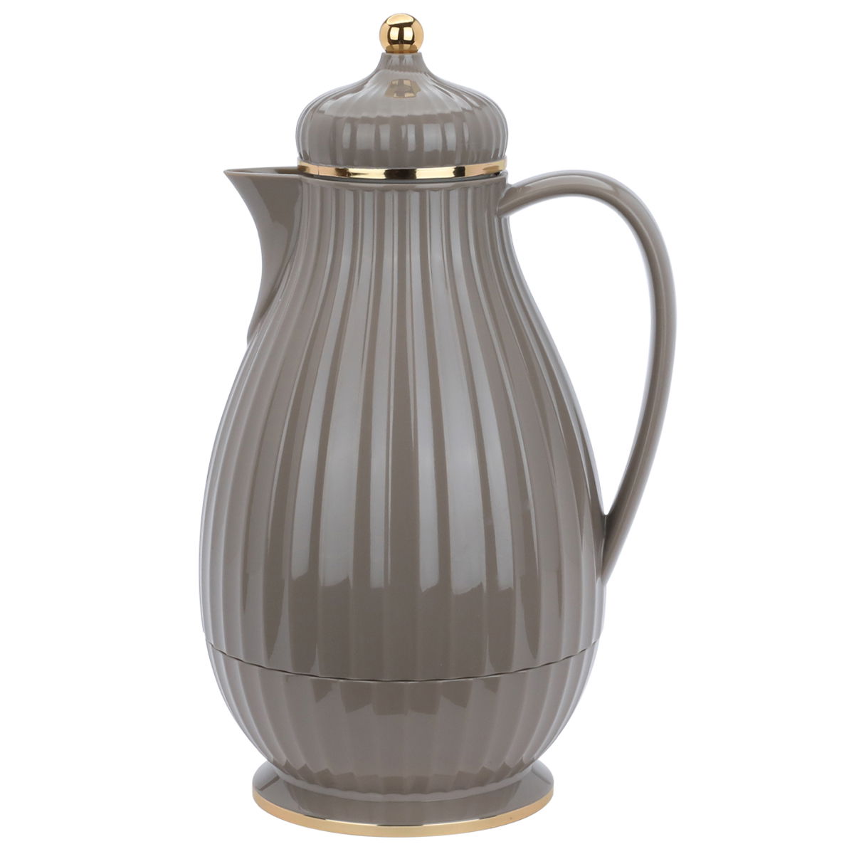 Elegance Savannah Thermos, 0.6 litres, glass inner container, plastic outer shell - light gray product image