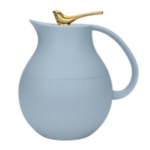 Al Saif Gallery Royal 6 thermos, 950 ml, glass inner container, plastic outer shell - light gray product image 2