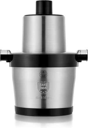 مفرمة لحم كهربائية السيف، 1000 واط، 6 لتر، سرعتين، وعاء ستانلس ستيل، E02503 - فضي اسود product image