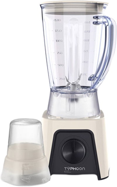 خلاط كهربائي و مطحنة تايفون، 350 واط، 1.5 لتر، TY-02-004 W - ابيض product image 1