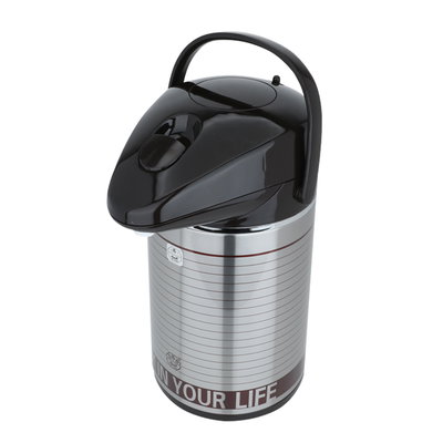 Al Saif Elegant vacuum flask, 2.2 liters, thermal glass inner container, stainless steel outer shell - silver product image 2