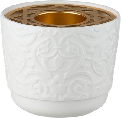 طقم تقديم بيالات شاي و فناجين قهوة مع صحون بورسلان السيف غاليري، مبخرة، 26 قطعة، مزخرف - ابيض product image 5