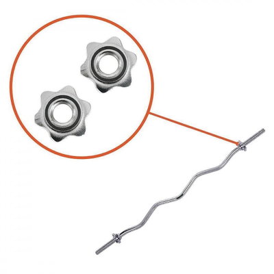 Kangaroo 11110010 Zigzag Resistance Bar, 120cm, 30mm Diameter, Compatible with Standard Discs - Silver product image 3
