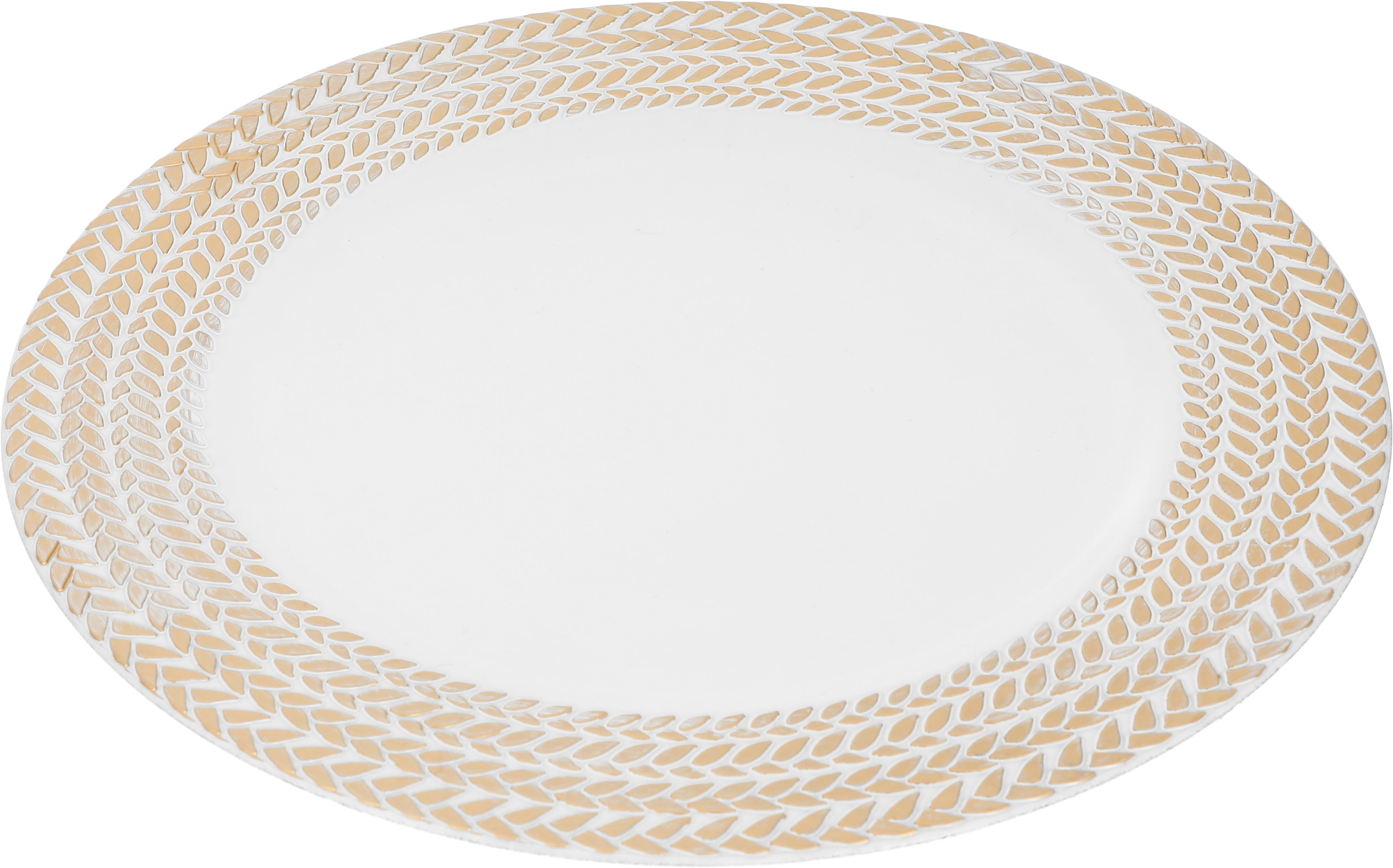 Al Saif Gallery porcelain dessert serving dish, round, flat - white product image