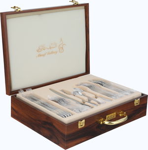 Alsaif Gallery Stainless Steel Cutlery Set, 78 Pieces - Silver product image