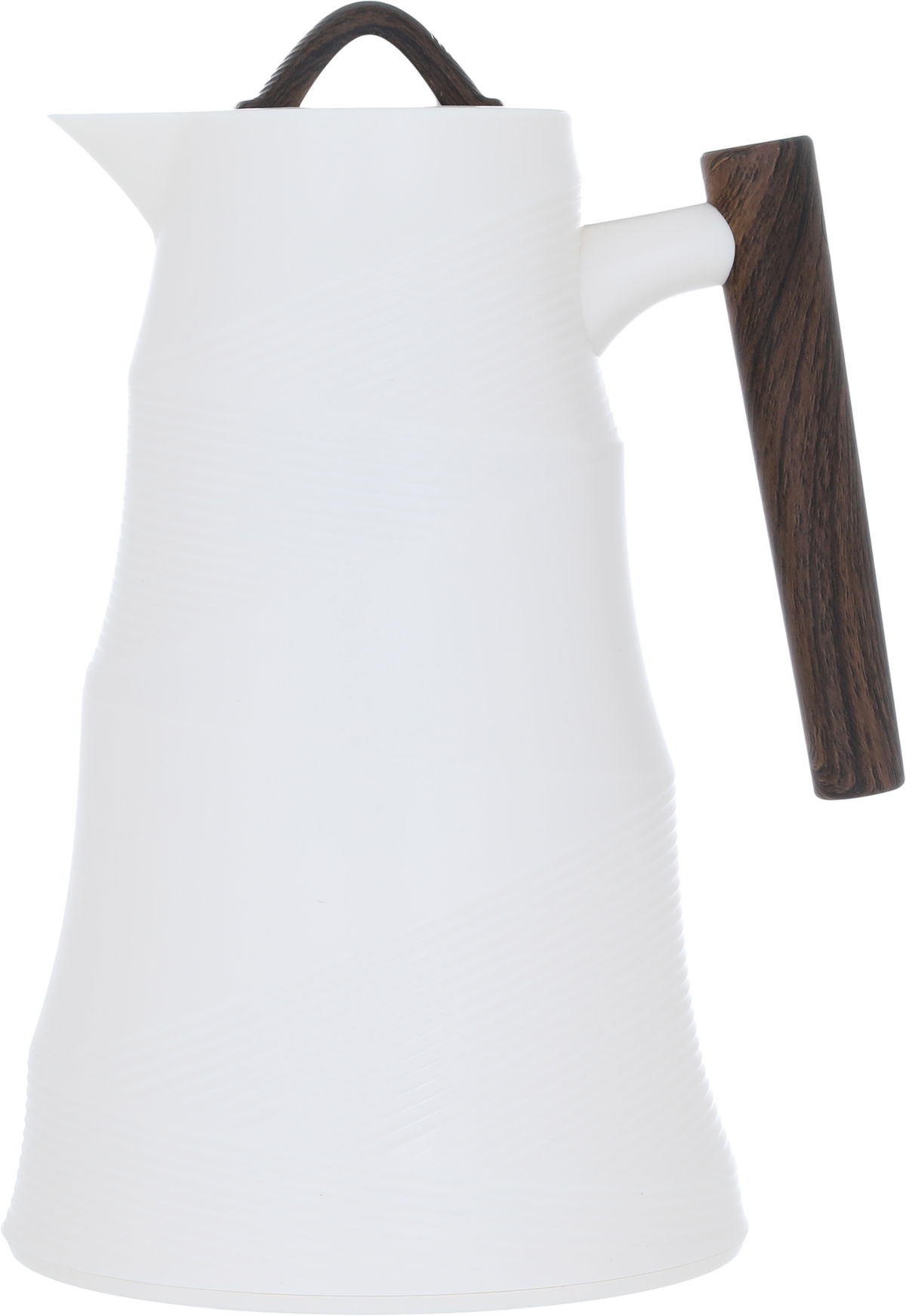 Bamboo Glory thermos, 1 liter, glass inner container, plastic outer shell - beige product image