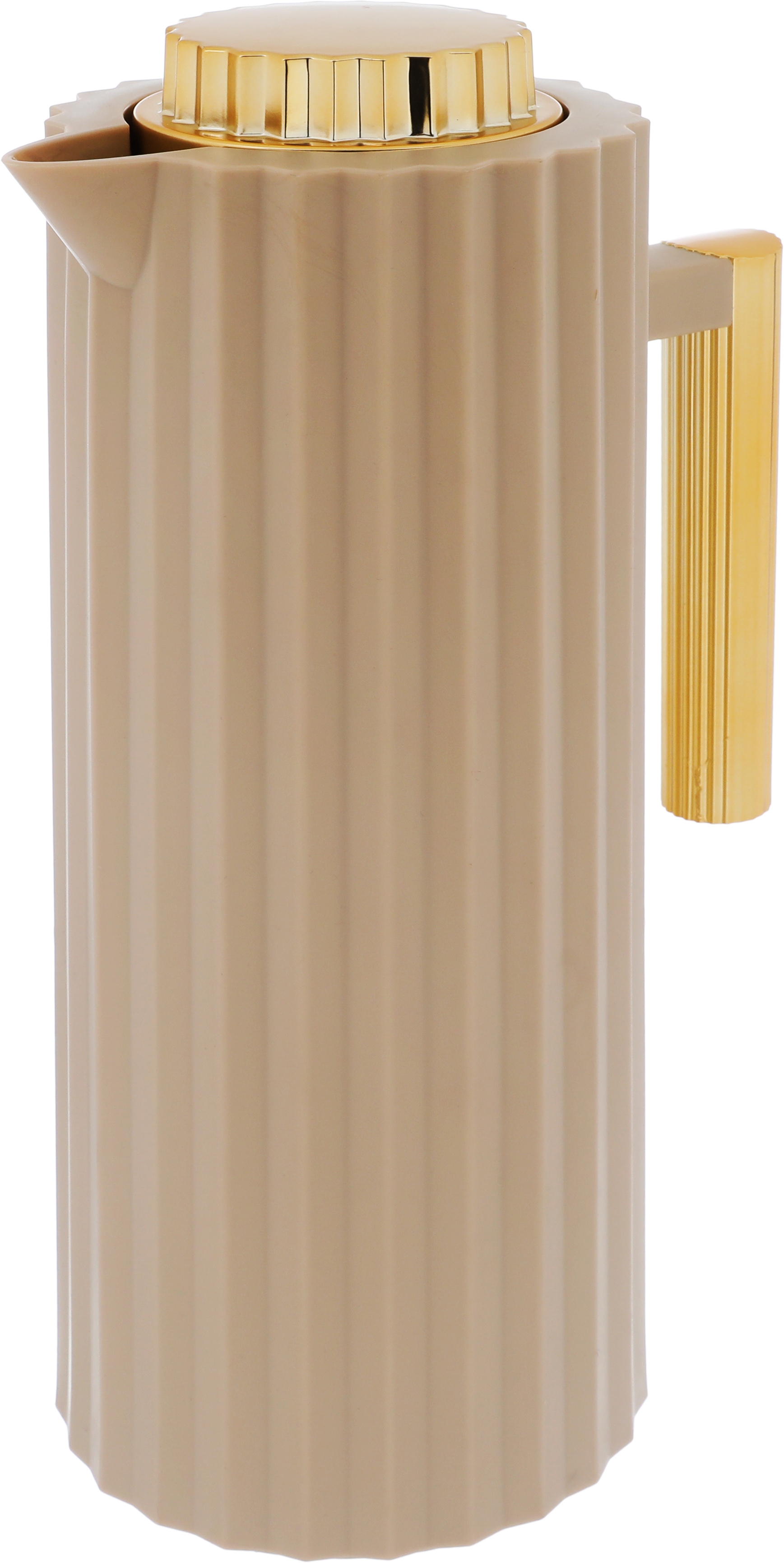 Timeless Rawaa Thermos, 1 liter, thermal glass inner container, plastic outer shell - light brown product image 2