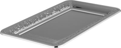 طقم تقديم تمرية نجدية استيل سيف بلص، 5 قطع، 26x16x2 سم - فضي product image 3