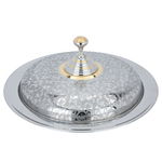 صينية تقديم الغوزي استيل السيف غاليري، 45 سم - فضي product image 2