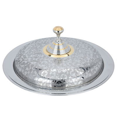 صينية تقديم الغوزي استيل السيف غاليري، 45 سم - فضي product image 2