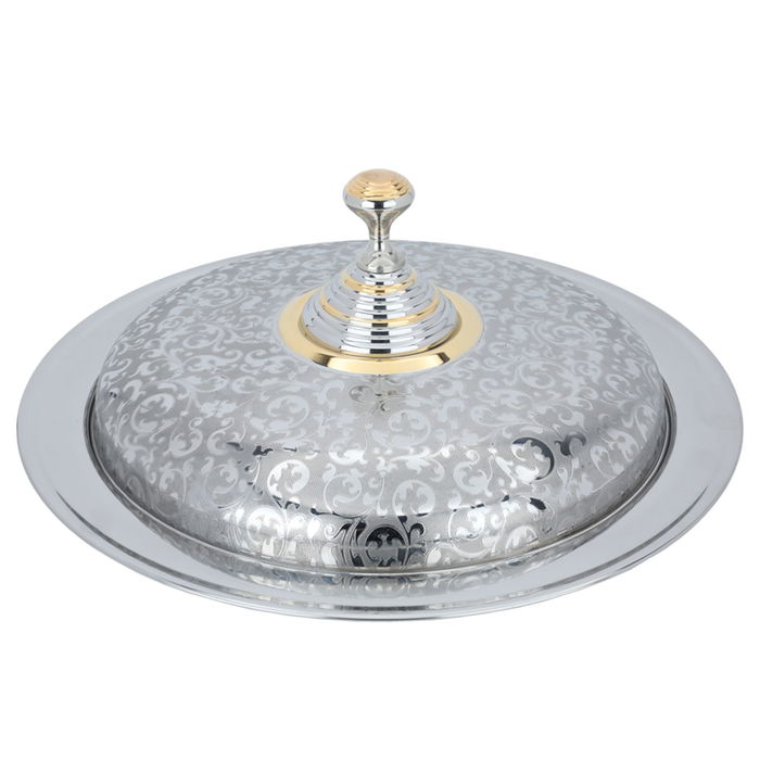 صينية تقديم الغوزي استيل السيف غاليري، 45 سم - فضي product image 2
