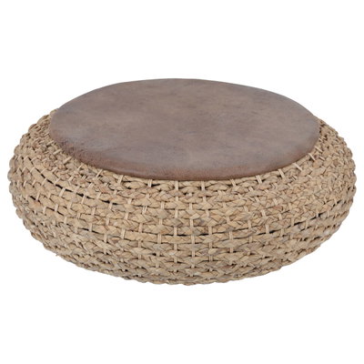Al Saif Gallery Circular Ceramic Stool, 55 X 18 Cm - Wooden product image 3