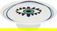 Al Saif Gallery porcelain serving plate, 30 x 30 x 12 cm, round, base, cover - white product image 2