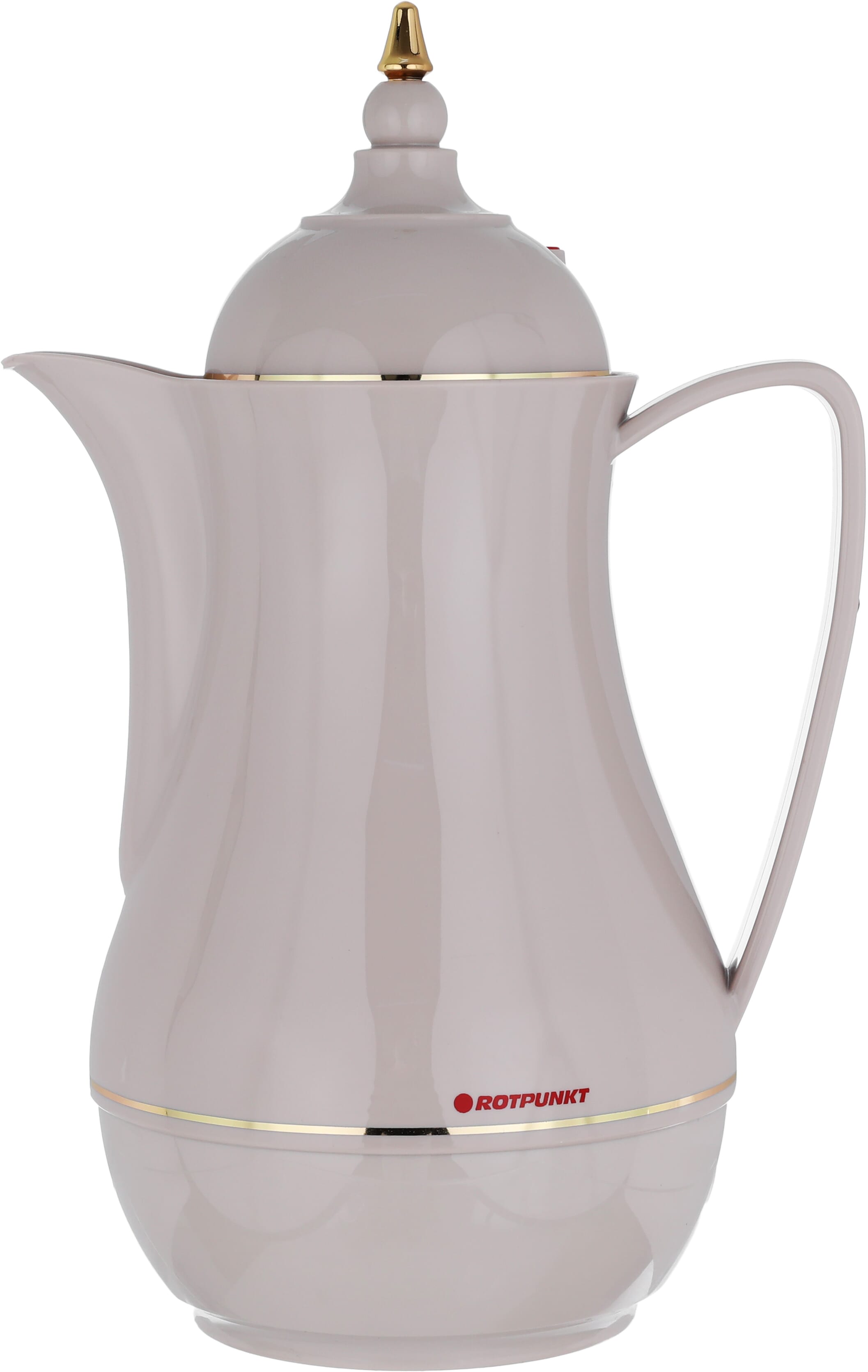 Rotpont thermos, 1 liter, glass inner container, plastic outer shell - brown product image
