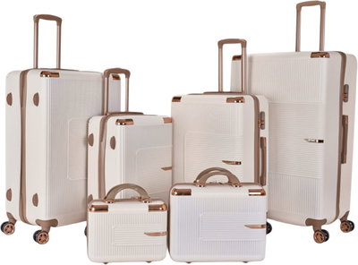 Limra ABS Luggage Set, 6 Sizes, 4 Wheels, 360 Degree Rotating, OT-3013 - Beige Gold product image 1