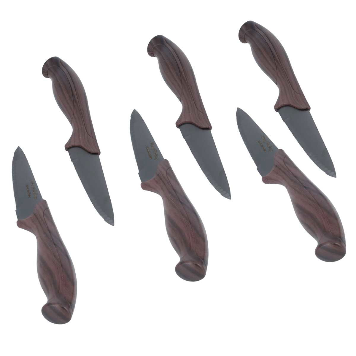 طقم سكاكين فاكهة أستيل السيف غاليري، 6 قطع - بني product image 2