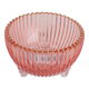 صحن تقديم زجاجي السيف غاليري، دائري عميق، قاعدة - أحمر شفاف product image 2