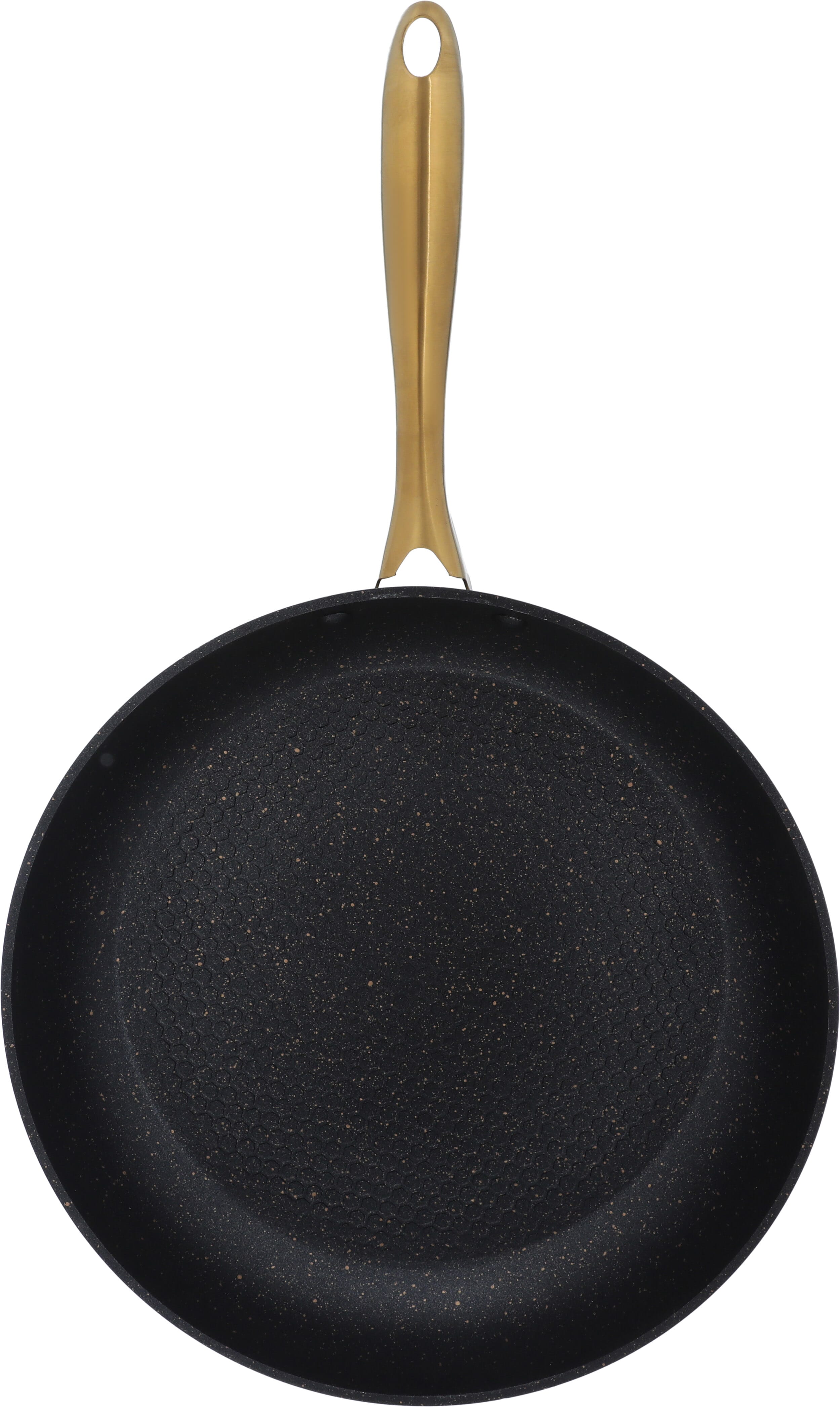 طاوة جرانيت روكي، 30سم، يد ذهبي - أسود product image 3