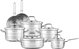 طقم قدور ستانلس ستيل استرون كوركماز، 12 قطعة - فضي product image 2