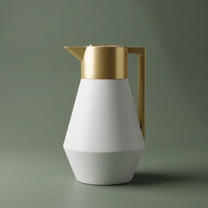 Everest Lydia Thermos, 1 liter, thermal glass inner shell, plastic outer shell - pearl product image
