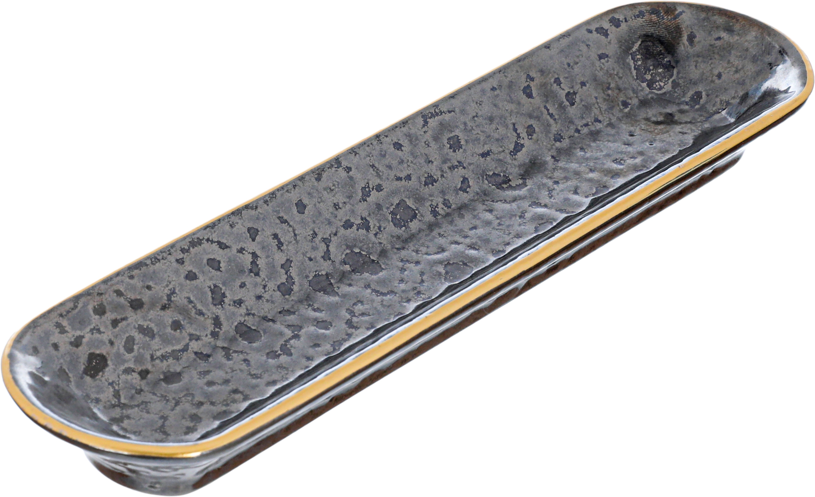 Al Saif Gallery Porcelain Serving Plate, 23X6.7X2.7 Cm - Black product image