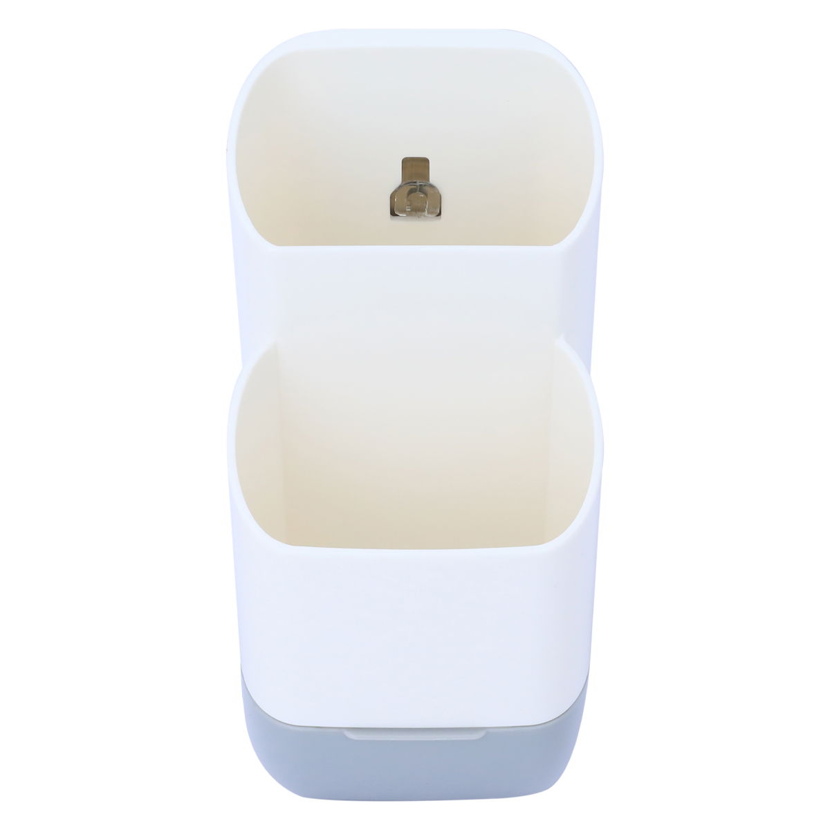 Al Saif Gallery plastic cutlery storage box, 20 x 15 x 11 cm, two compartments - white product image