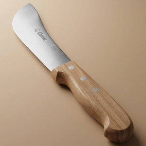 سكين سلخ استيل السيف غاليري، 14 سم، يد خشبي - بني product image