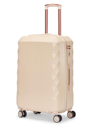 طقم شنط سفر ABS ليمرا، 4 مقاسات، 4 عجلات، WM-227 - بيج product image 2