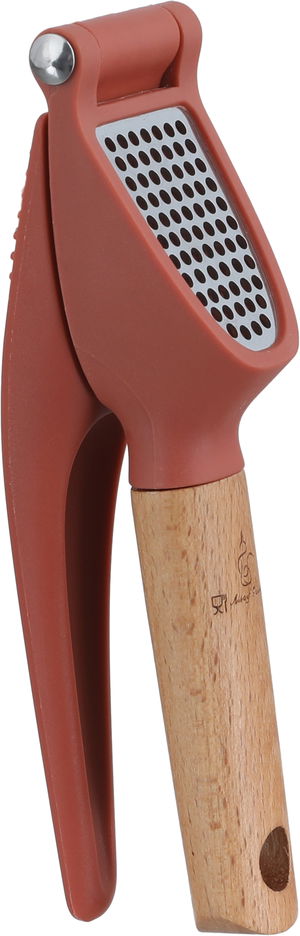 هراس ثوم استيل بلاستيك السيف غاليري، 17×4 سم، يد خشب - طوبي product image