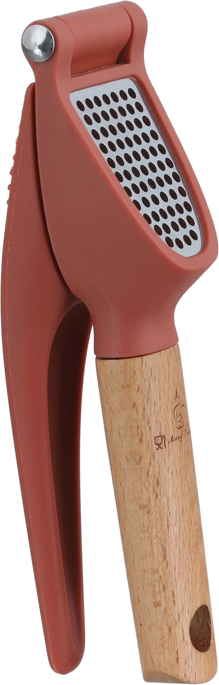 هراس ثوم استيل بلاستيك السيف غاليري، 17×4 سم، يد خشب - طوبي product image 1