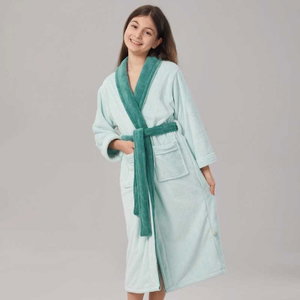 روب اطفال كورال فليس ريفي، 90×35 سم - اخضر product image 2