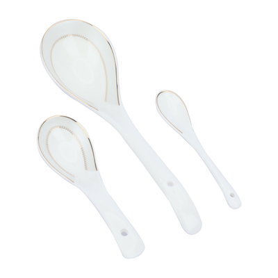 طقم سفرة بورسلان السيف غاليري، 166 قطعة - أبيض product image 8