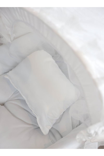 سرير موسى قابل للطي فان مومنت، 76×42×76 سم، مع حامل - ابيض product image 2