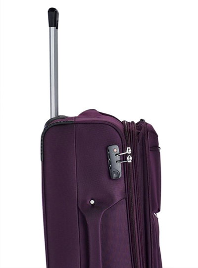 طقم شنط سفر قماش ليمرا، 3 مقاسات، 4 عجلات، حركة بزاوية 360 درجة، LMA-1003-1 - بنفسجي product image 2