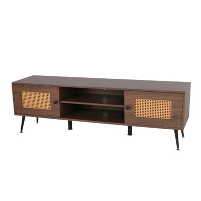 وحدة تلفزيون خشب MDF، 40×160×25 سم - بني داكن product image 3