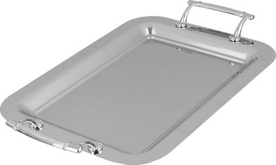 Al Saif Gallery Stainless Steel Serving Set, 3 Pieces, Engraved - Silver product image 2