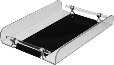 طوفرية تقديم اكريلك السيف غاليري، 40x29x5.5 سم - شفاف اسود product image 2