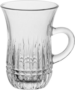 طقم بيالات شاي زجاج ماكس جلاس، 230 مل، 6 قطع - شفاف product image 2