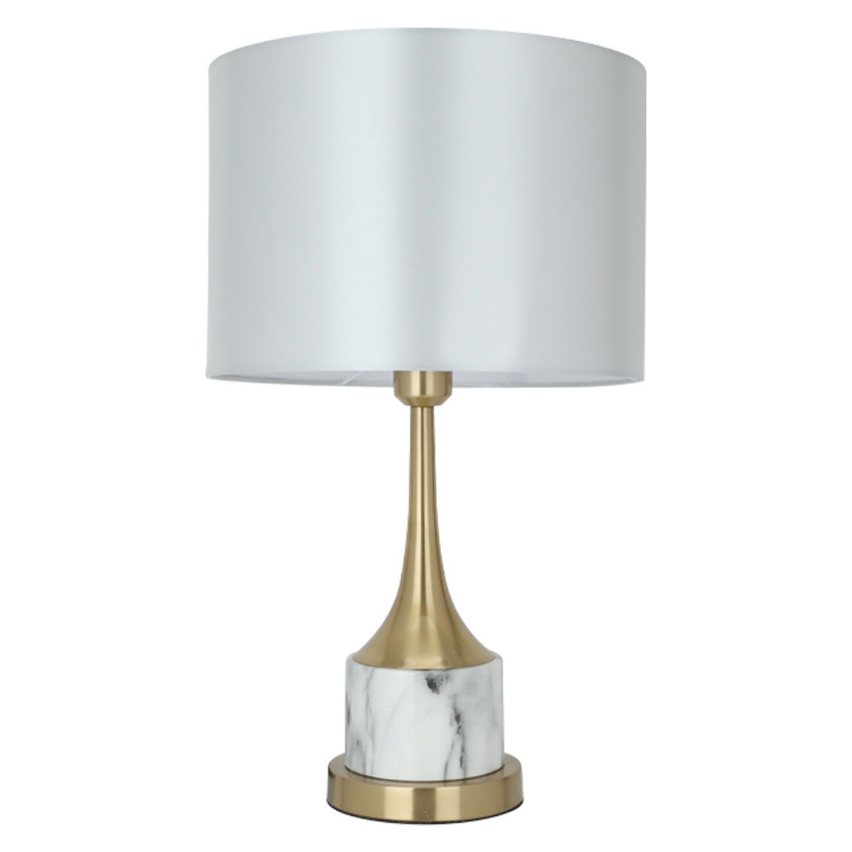 اباجورة استيل إديسون، 1 لمبة - ابيض ذهبي product image 1