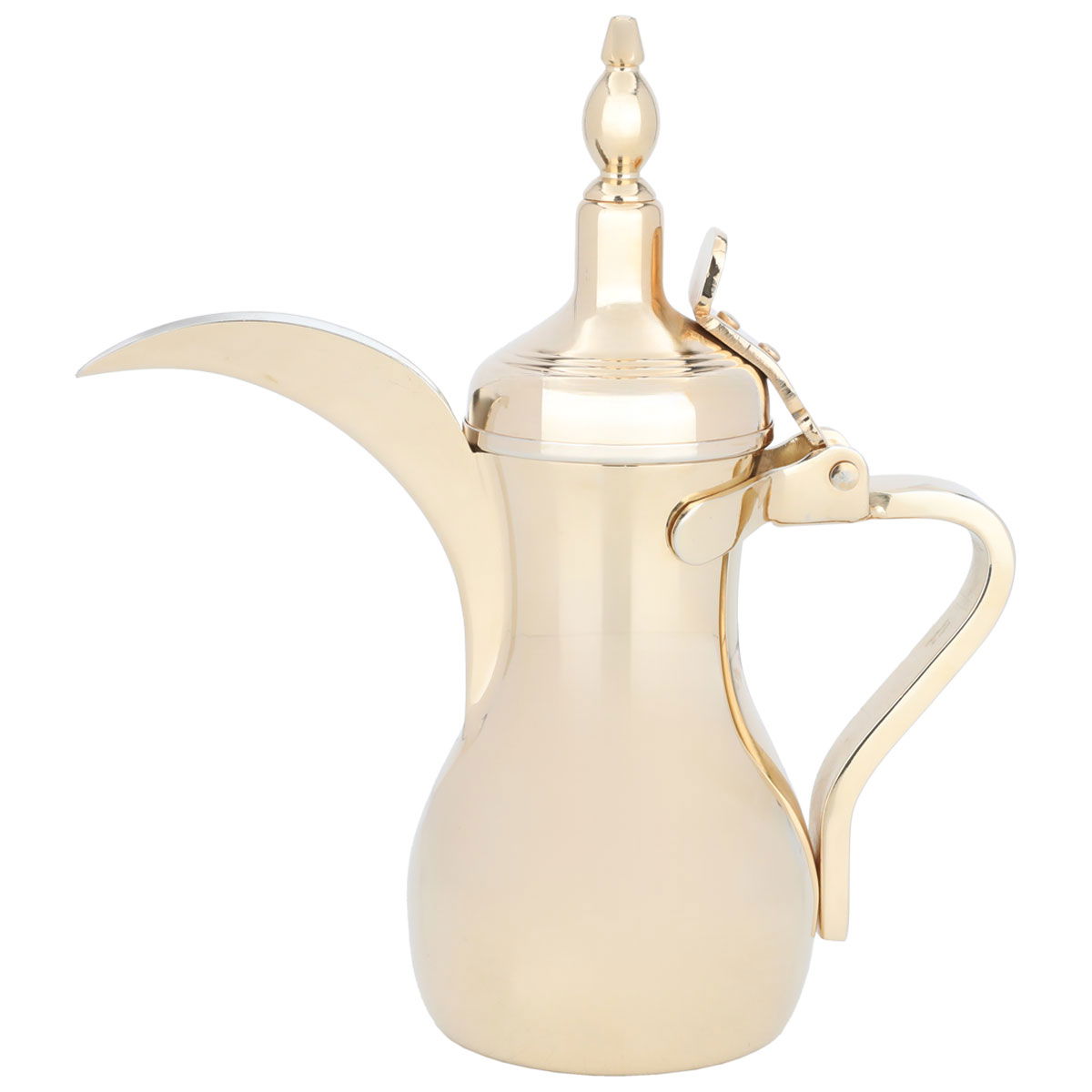 Al Saif Gallery Sulaiman Steel Dallah, 0.76 litre - Gold product image 1