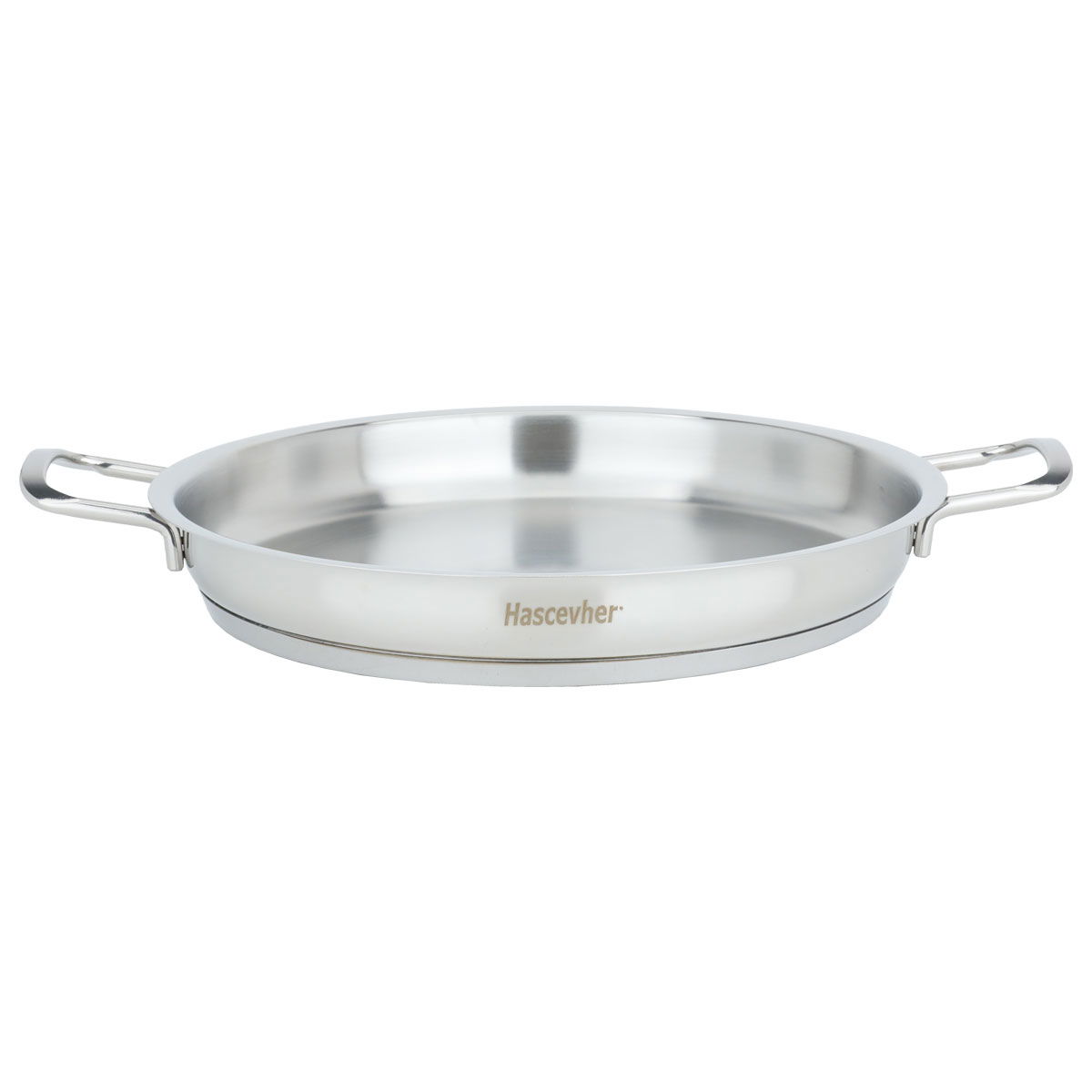 Al Saif Gallery steel omelette pan, 26 x 3.5 cm, silver product image