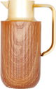 Everest Laura Thermos, golden handle, 1.6 liters, thermal glass inner shell, plastic outer shell - brown product image 1
