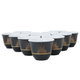 Al Saif Gallery Porcelain Arabic Coffee Cups Set, 12 Pieces - Black Gold product image 1