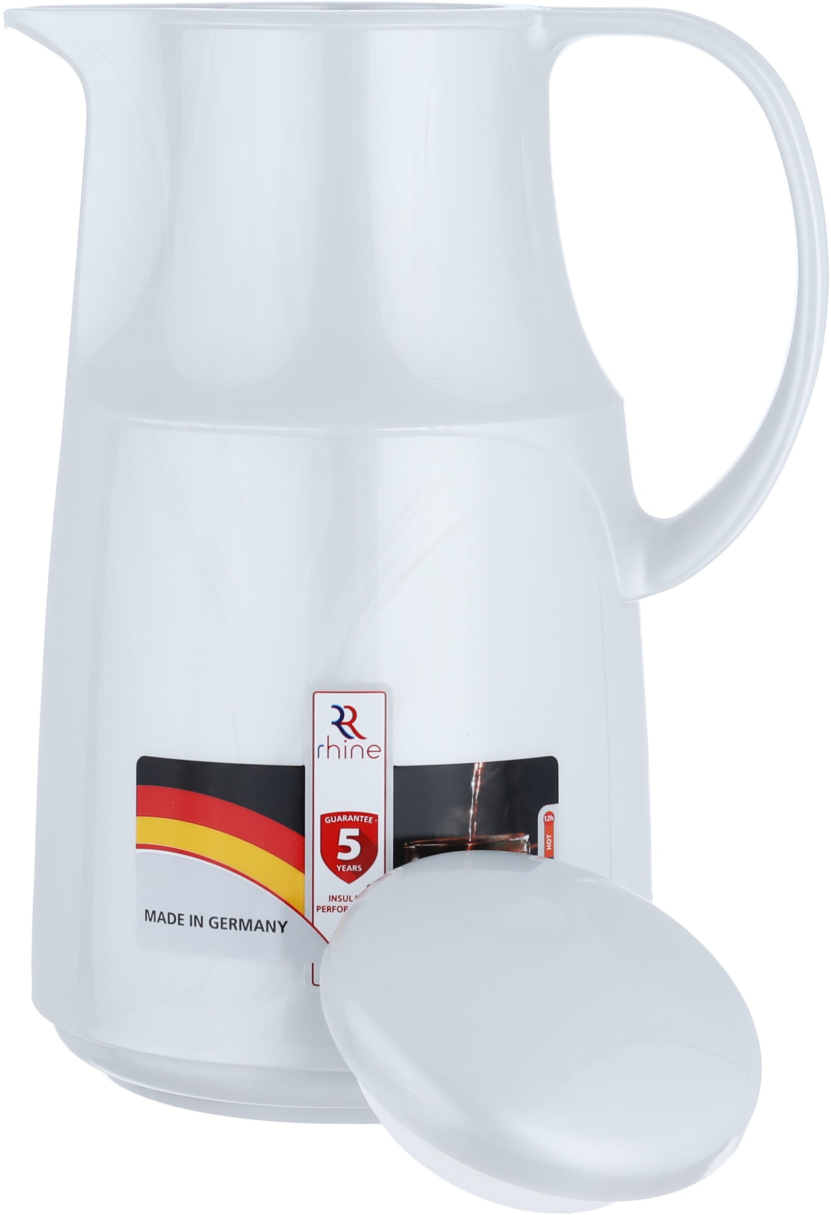 Alrhine Marcotec thermos, 1 liter, glass inner container, plastic outer shell - silver product image 4