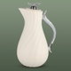 ترمس ليال جلوري، 1 لتر، خامة داخلية زجاج، يد شفاف، غطاء ضغاط - كريمي product image 1
