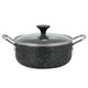 Al Saif Gallery Granite Pot with Lid, 14 cm - Black White product image 2